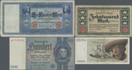 Deutschland - Sonstige: Riesiges Lot mit geschätzten 3500 bis 4000 Banknoten Kaiserreich, Inflation, Weimar, Alliierte, Bundesrepublik, DDR und einem ...