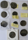 Byzanz: Lot 10 x byzantinische Kupfermünzen, ungeprüft und unbestimmt. Gekauft wie gesehen, keine spätere Reklamation möglich / Bought as viewed, no r...