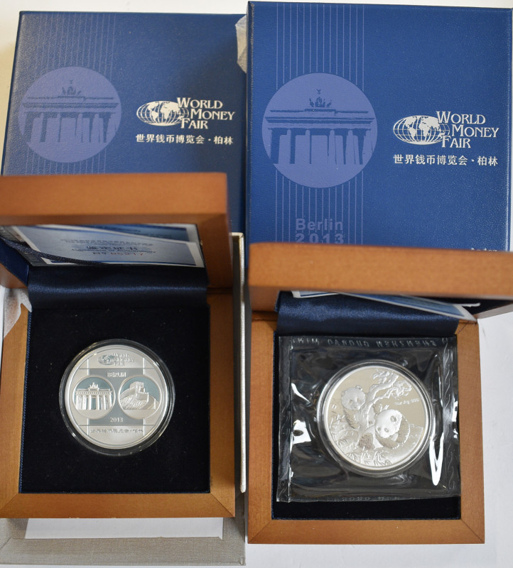 China - Volksrepublik: Show Panda: Silberausgabe zur World Money Fair (WMF) 2013...