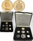 Kanada: 1967 Set 100 Jahre Unabhängigkeit / Centennial 1867-1967. Das Set beinhaltet 7 Münzen (KM#65-71) in der in Kanada gültigen Höchstqualität proo...