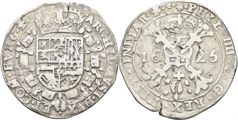 Belgien: Spanisch Niederlande, Philip IIII. 1621-1665: Patagon 1625. 27,37 g. Da...