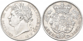 Großbritannien: Georg IV. 1820-1830: ½ (Half) Crown 1820, KM# 676. 14,08 g. Sehr schön+
 [differenzbesteuert]