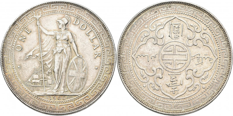 Großbritannien: Victoria 1837-1901: Trade Dollar 1900 B Bombay, KM# T5, sehr sch...