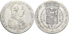 Italien: Toskana, Pietro Leopold I. 1764-1790: Francescone zu 10 Paoli (Tallero) 1787 PISIS, Prägezeichen gekreuzte Äxte, Florenz. 26,9 g. Davenport 1...