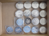 Österreich: Silberanleger aufgepasst: kleines Lot 10 x 1,5 Euro / 1 OZ Silber, verschiedene Jahrgänge, teils angelaufen.
 [differenzbesteuert]