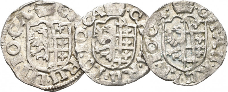 Altdeutschland und RDR bis 1800: Anhalt: Lot 3 Stück, 1 Groschen o. J. , 1 Grosc...