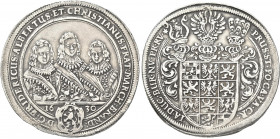 Altdeutschland und RDR bis 1800: Brandenburg-Ansbach, Friedrich, Albert und Christian 1625-1634: Taler (Reichstaler) 1630, Nürnberg, 28,95 g, Davenpor...