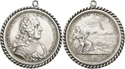 Altdeutschland und RDR bis 1800: Brandenburg-Franken, Georg Friedrich Karl, 1726-1735: Silbermedaille 1726, von P. P. Werner, auf seinen Einzug in Bay...