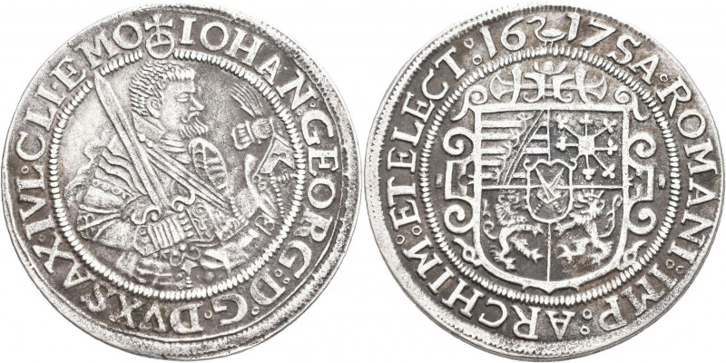 Altdeutschland und RDR bis 1800: Sachsen, Johann Georg I. (1611-) 1615-1656: 1/4...