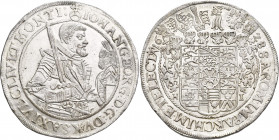 Altdeutschland und RDR bis 1800: Sachsen, Johann Georg I. (1611-) 1615-1656: Taler 1628 (Reichstaler) HI - Dresden. Hüftbild rechts / Wappen. Davenpor...