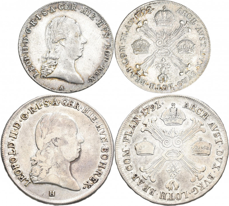 Haus Habsburg: Leopold II. 1790-1792: 1/4 Kronentaler 1792 A, Herinek 51, fast v...