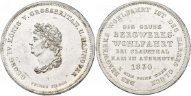 Hannover: Georg IV. 1820-1830: Taler 1830 (Konventionstaler / Ausbeutetaler). Ausbeute der Grube Bergwerks-Wohlfahrt. Eckige 3 in Jahreszahl. AKS 54, ...