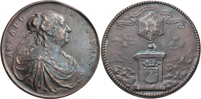 Medaillen alle Welt: Frankreich: Louis XIV. 1643-1715: Bronzegussmedaille 1644 (...