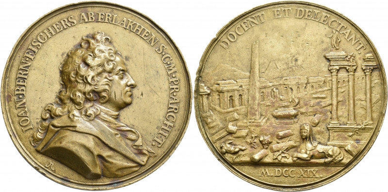 Medaillen alle Welt: Österreich, Wien: Bronzegussmedaille 1719 von Benedikt Rich...