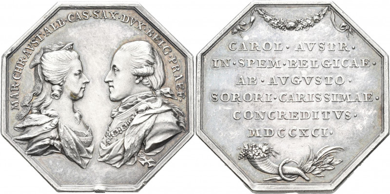 Medaillen Deutschland: Sachsen-Kurfürstentum, Friedrich August III. 1763-1806: O...