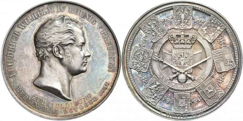 Medaillen Deutschland: Brandenburg-Preussen, Friedrich WilhelmIV. 1840-1861: Sil...