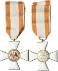 Orden & Ehrenzeichen: Preußen, Roter Adler Orden, 3. Klasse ohne Schwerter, gestiftet 1705, verliehen 1854-1918. Gold emailiert (Handarbeit, jedes Stü...