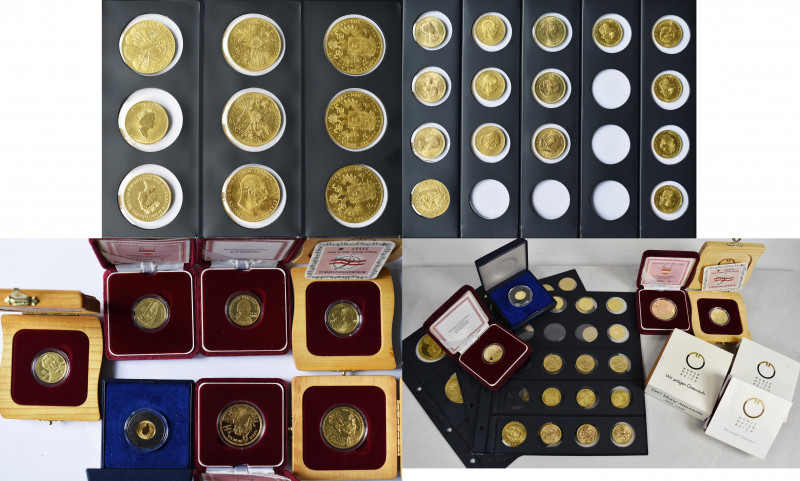 Alle Welt: Goldanleger aufgepasst: Lot mit 44 Goldmünzen mit Gesamtgewicht von ü...