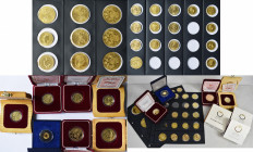 Alle Welt: Goldanleger aufgepasst: Lot mit 44 Goldmünzen mit Gesamtgewicht von über 450g Feingold in verschiedenen Größen. Optimal als Geldanlage in Z...
