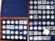 Alle Welt: Seltene Münzen / Serien: 71 Münzen, davon 62 aus Silber, welche von verschiedenen Staaten zu besonderen Anlässen geprägt wurden. Dabei Jahr...