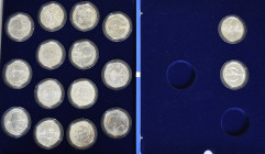 Alle Welt: UNO Jahr der Behinderten / International Year of disabled Persona: Eine Sammlung mit 16 Münzen (2 Stück fehlen) zu der seltenen Serie. Alle...