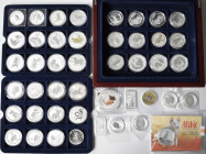 Australien: 45 Münzen, 46 Unzen Feinsilber. Dabei Kookaburra, Koala, Känguru, Lunar oder Swan. Verschiedene Jahrgänge der gefragten Ausgaben aus Austr...