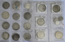 Frankreich: Lot 24 Silbermünzen, überwiegend 5 Francs ab ca. 1820.
 [zzgl. 7 % Importspesen]