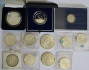 Frankreich: Kleines Lot mit 13 Silbermünzen von 10 - 100 Franc.
 [zzgl. 7 % Importspesen]