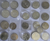 Portugal: Lot 21 Münzen von 500 Reis 1891 und 1000 Reis 1898 als Vertreter des 19. Jhd. über 1 Escudo 1915 in fast Stempelglanz bis zu Gedenkmünzen de...
