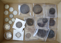 Russland: Lot 26 Münzen aus Alt Russland ab 1747 bis 1916. Kleine Nominale 1 Kop - 20 Kop. auch Silbermünzen. Von schön bis fast stempelglanz alles da...