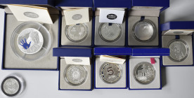 Frankreich: Nettes Lot diverser Euromünzen aus Frankreich, dabei auch 50€ 2012 Yves Klein in 5 OZ Gewicht, sowie weitere 8 Münzen, davon 7 in den orig...