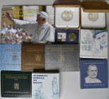 Vatikan: Benedikt XVI. 2005-2012: Hübsches Lot aus Vatikan, dabei: 2€ 2005 Weltjugendtag, 2006 Schweizer Garde, 2007 Geburtstag als Numisbrief, 2011 W...