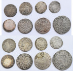Altdeutschland und RDR bis 1800: Lot 8 Münzen, nicht näher bestimmt, dabei Albus, Groschen, Batzen etc. überwiegend 17 Jhd.
 [differenzbesteuert]