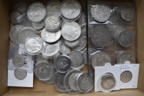 Deutsches Kaiserreich: Lot mit 60 Silbermünzen von ½ Mark bis 5 Mark, ca. 900g Brutto.
 [differenzbesteuert]