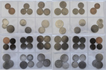 Umlaufmünzen 1 Pf. - 1 Mark: Typensammlung Kleinmünzen Kaiserreich: Von einem Pfennig, über 20 Pfennig in Silber (J. 5) und Nickel (J. 6+14), zu 50 Pf...