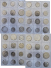 Umlaufmünzen 2 Mark bis 5 Mark: Nette Sammlung mit diversen Münzen aus dem Kaiserreich, dabei 2 Mark, 3 Mark und 5 Mark Münzen aus Baden, Bayern, Sach...