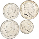Baden: Kleines Lot 8 Münzen aus Baden, dabei: J. 30 (2x), J. 32, J. 33, J. 34, J.37, J. 39 und J. 40. Unterschiedliche Erhaltungen.
 [differenzbesteu...