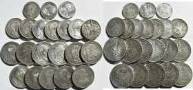 Preußen: Lot mit 3 x 2 Mark, 8 x 3 Mark sowie 11 x 5 Mark. Diverse Jahrgänge und Erhaltungen. Insg. 21 Münzen.
 [differenzbesteuert]