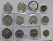 Weimarer Republik: Lot 12 Stück, Münzen von 1 Mark bis 5 Mark, dabei auch eine Hindenburg Medaille.
 [differenzbesteuert]