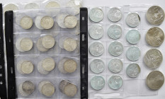 Bundesrepublik Deutschland 1948-2001: Kleine Sammlung diverse Münzen, dabei ATS, Russland und Canada. Zusammen fast 1kg Feinsilber.
 [differenzbesteu...