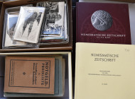 Literatur: Numismatische Zeitschrift von der Österreichischen Numismatischen Gesellschaft der Jahrgänge 1967, 1969, 1990, 2001, 2004, 2005 und 2008 so...