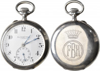 Uhren: Glashütte Große Herren Taschenuhr J. Assmann um 1885. Nr. 18194, 58mm. Silber 900. Auf Funktionalität nicht geprüft.
 [differenzbesteuert]