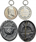 Orden & Ehrenzeichen: kleines Lot 2 Stück: Württemberg Militär-Verdienst-Medaille 1892-1918 Für Tapferkeit und Treue, OEK 3035 mit Band in original Et...