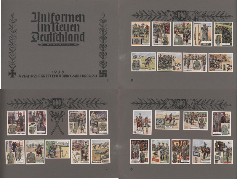 Varia, Sonstiges: Album Zigarettenbilder: Uniformen im Neuen Deutschland - Wehrm...