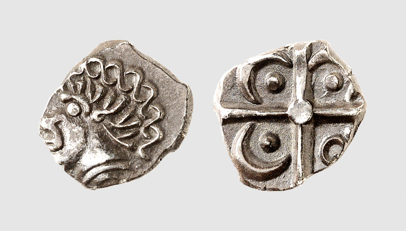 Gallia. Tolosates. 2nd century BC. AR Drachm (2.65g). LT 2986; Savès 75. Old cab...