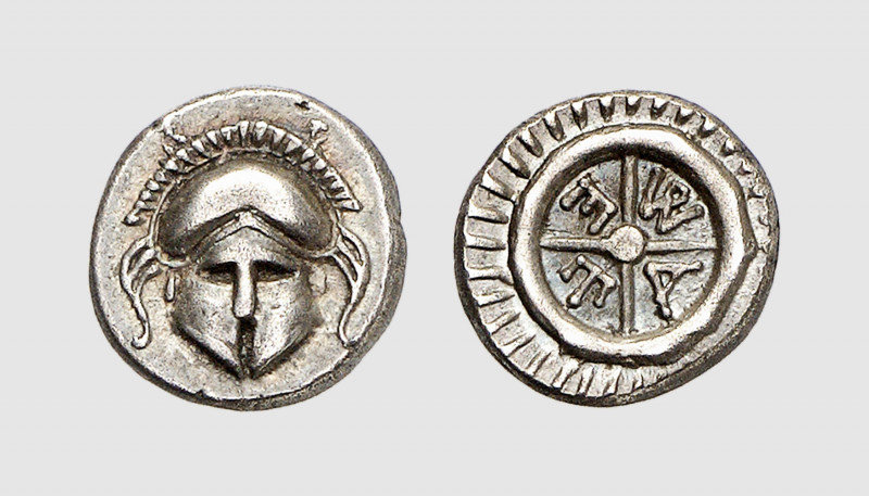 Thrace. Mesembria. 400-350 BC. AR Obol (1.29g, 9h). SNG Copenhagen 652; SNG Stan...