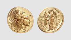 Macedon. Alexander the Great. Sidon. 327-326 BC. AV Stater (8.65g, 1h). Cohen 867; Price 3482. Lightly toned. Perfectly centered and struck. From the ...