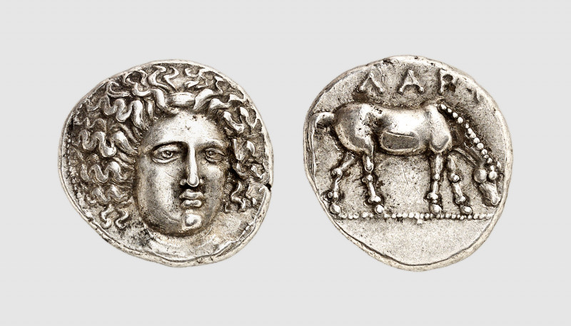 Thessaly. Larissa. Early to mid 4th century BC. AR Drachm (5.69g, 9h). BCD 237; ...