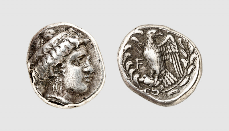 Elis. Olympia. 328 BC (105th Olympiad). AR Stater (12.13g, 2h). BCD 163; Seltman...