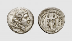 Mysia. Pergamum (?). 145-140 BC. AR Stephanophoric Tetradrachm (16.74g, 12h). Meadows 2013, 184-191; Nicolet-Pierre & Amandry 11 (this coin). Very rar...
